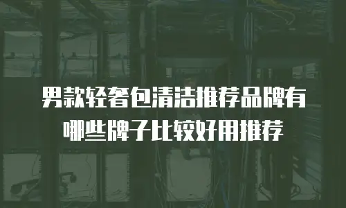 男款轻奢包清洁推荐品牌有哪些牌子比较好用推荐
