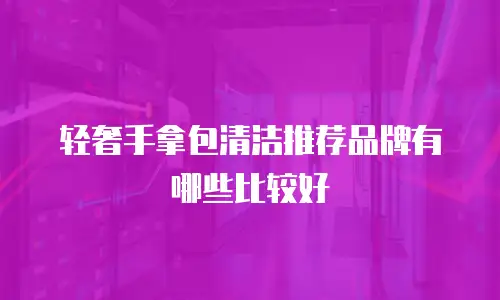 轻奢手拿包清洁推荐品牌有哪些比较好