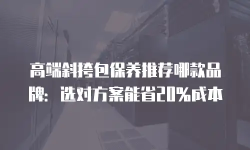 高端斜挎包保养推荐哪款品牌：选对方案能省20%成本