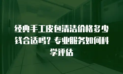 经典手工皮包清洁价格多少钱合适吗？专业服务如何科学评估