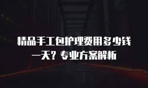 精品手工包护理费用多少钱一天？专业方案解析