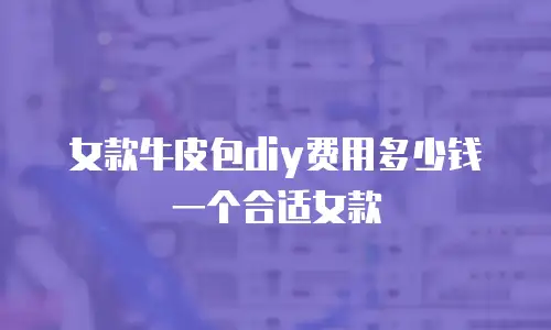 女款牛皮包diy费用多少钱一个合适女款