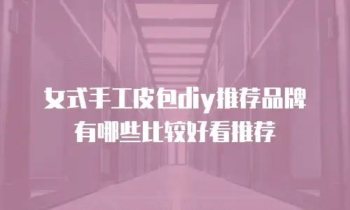 女式手工皮包diy推荐品牌有哪些比较好看推荐