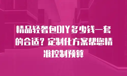 精品轻奢包DIY多少钱一套的合适？定制化方案帮您精准控制预算