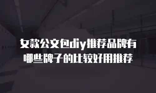 女款公文包diy推荐品牌有哪些牌子的比较好用推荐