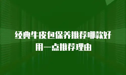 经典牛皮包保养推荐哪款好用一点推荐理由