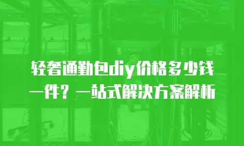 轻奢通勤包diy价格多少钱一件？一站式解决方案解析