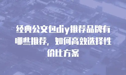 经典公文包diy推荐品牌有哪些推荐，如何高效选择性价比方案