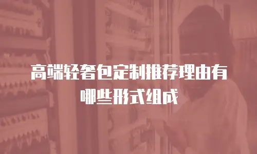 高端轻奢包定制推荐理由有哪些形式组成