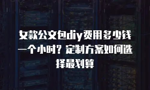 女款公文包diy费用多少钱一个小时？定制方案如何选择最划算