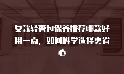 女款轻奢包保养推荐哪款好用一点，如何科学选择更省心