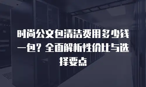 时尚公文包清洁费用多少钱一包？全面解析性价比与选择要点