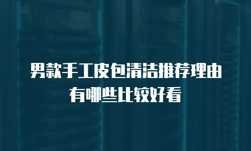 男款手工皮包清洁推荐理由有哪些比较好看