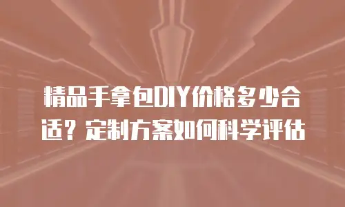 精品手拿包DIY价格多少合适？定制方案如何科学评估