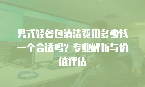 男式轻奢包清洁费用多少钱一个合适吗？专业解析与价值评估