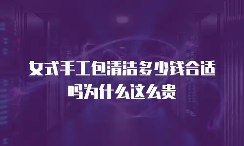 女式手工包清洁多少钱合适吗为什么这么贵