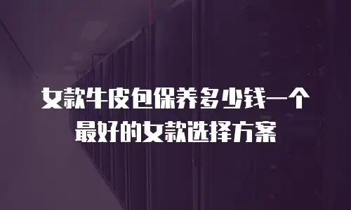女款牛皮包保养多少钱一个最好的女款选择方案