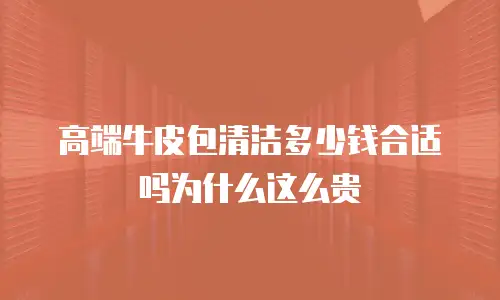 高端牛皮包清洁多少钱合适吗为什么这么贵