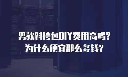 男款斜挎包DIY费用高吗？为什么便宜那么多钱？
