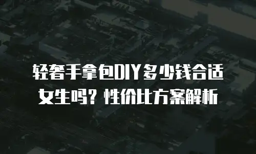 轻奢手拿包DIY多少钱合适女生吗？性价比方案解析