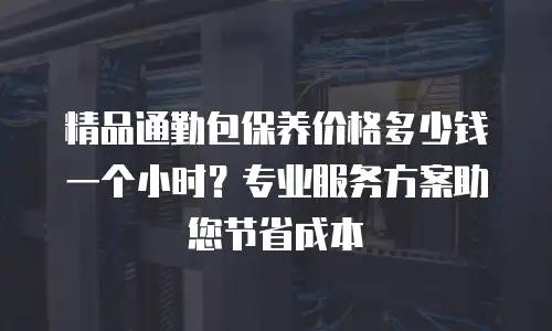 精品通勤包保养价格多少钱一个小时？专业服务方案助您节省成本