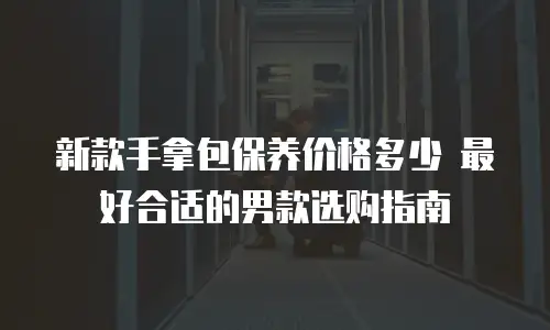 新款手拿包保养价格多少 最好合适的男款选购指南