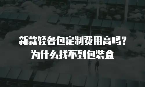 新款轻奢包定制费用高吗？为什么找不到包装盒