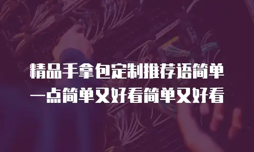 精品手拿包定制推荐语简单一点简单又好看简单又好看