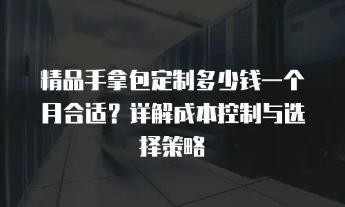 精品手拿包定制多少钱一个月合适？详解成本控制与选择策略