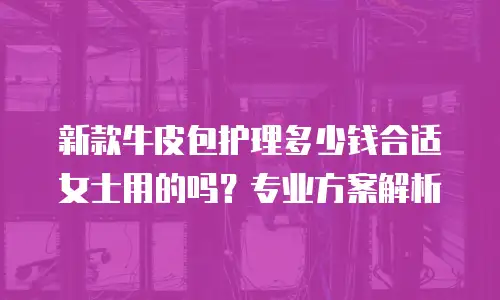 新款牛皮包护理多少钱合适女士用的吗？专业方案解析