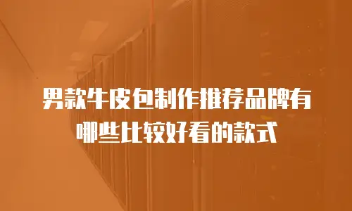 男款牛皮包制作推荐品牌有哪些比较好看的款式