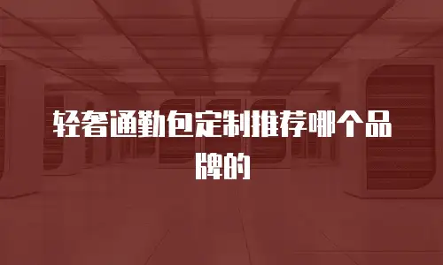 轻奢通勤包定制推荐哪个品牌的