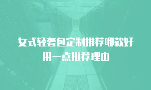 女式轻奢包定制推荐哪款好用一点推荐理由