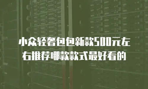 小众轻奢包包新款500元左右推荐哪款款式最好看的