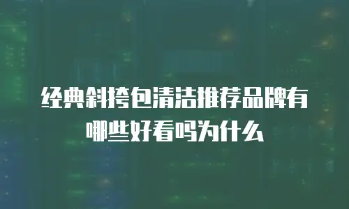 经典斜挎包清洁推荐品牌有哪些好看吗为什么