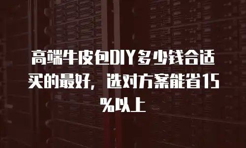 高端牛皮包DIY多少钱合适买的最好，选对方案能省15%以上