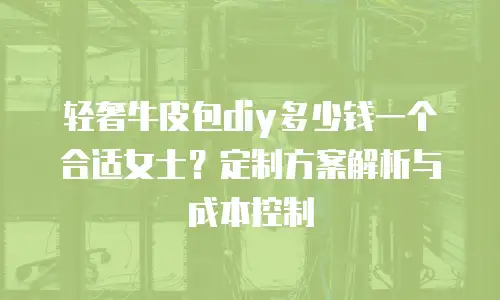 轻奢牛皮包diy多少钱一个合适女士？定制方案解析与成本控制