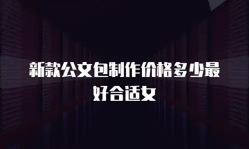 新款公文包制作价格多少最好合适女