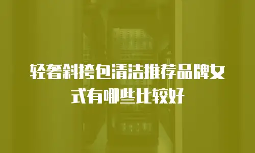轻奢斜挎包清洁推荐品牌女式有哪些比较好