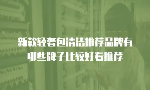新款轻奢包清洁推荐品牌有哪些牌子比较好看推荐