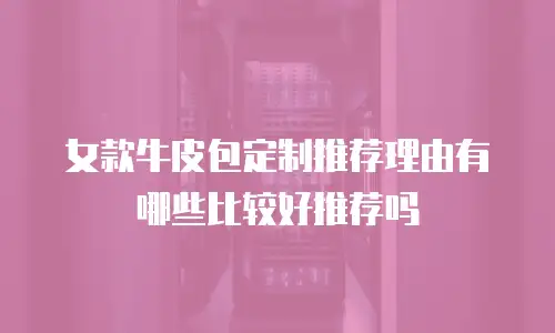 女款牛皮包定制推荐理由有哪些比较好推荐吗