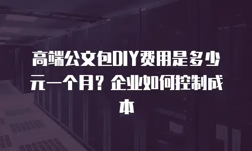 高端公文包DIY费用是多少元一个月？企业如何控制成本