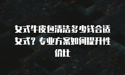 女式牛皮包清洁多少钱合适女式？专业方案如何提升性价比