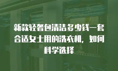 新款轻奢包清洁多少钱一套合适女士用的洗衣机，如何科学选择