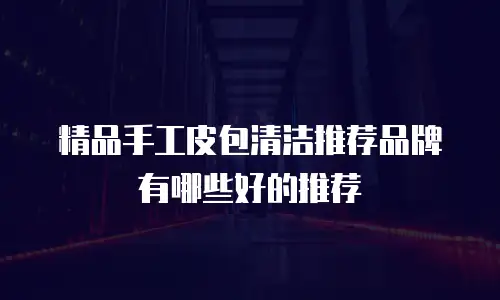精品手工皮包清洁推荐品牌有哪些好的推荐