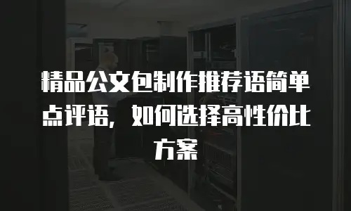 精品公文包制作推荐语简单点评语，如何选择高性价比方案