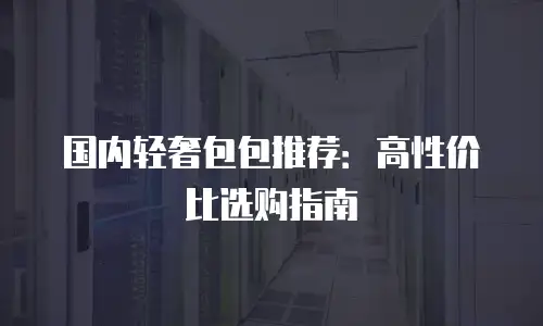 国内轻奢包包推荐：高性价比选购指南