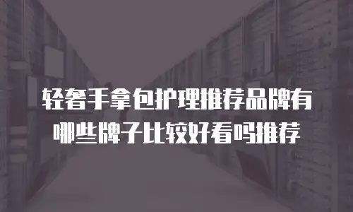 轻奢手拿包护理推荐品牌有哪些牌子比较好看吗推荐