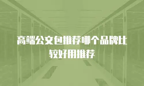 高端公文包推荐哪个品牌比较好用推荐