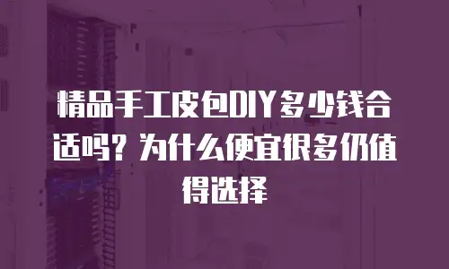 精品手工皮包DIY多少钱合适吗？为什么便宜很多仍值得选择